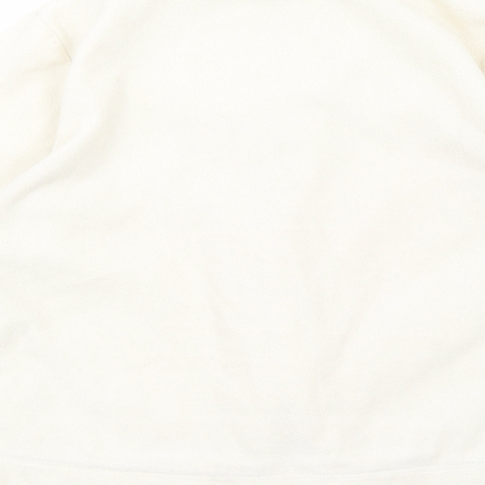 Yessica Womens White Jacket Size L Zip