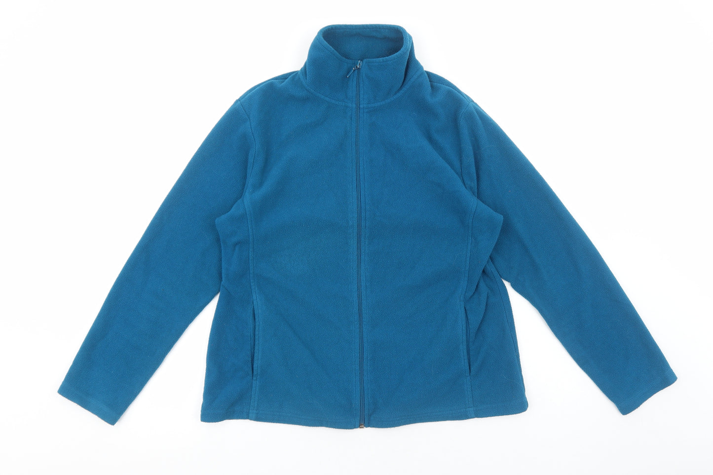 Yessica Womens Blue Jacket Size L Zip
