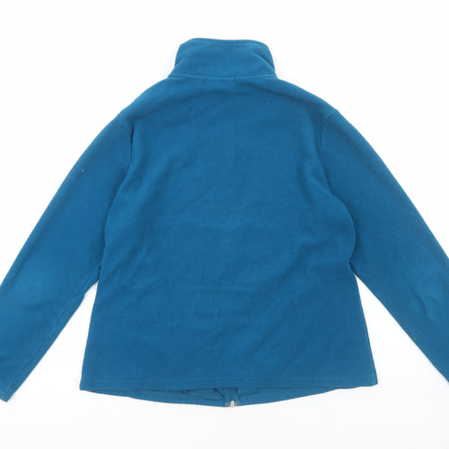 Yessica Womens Blue Jacket Size L Zip