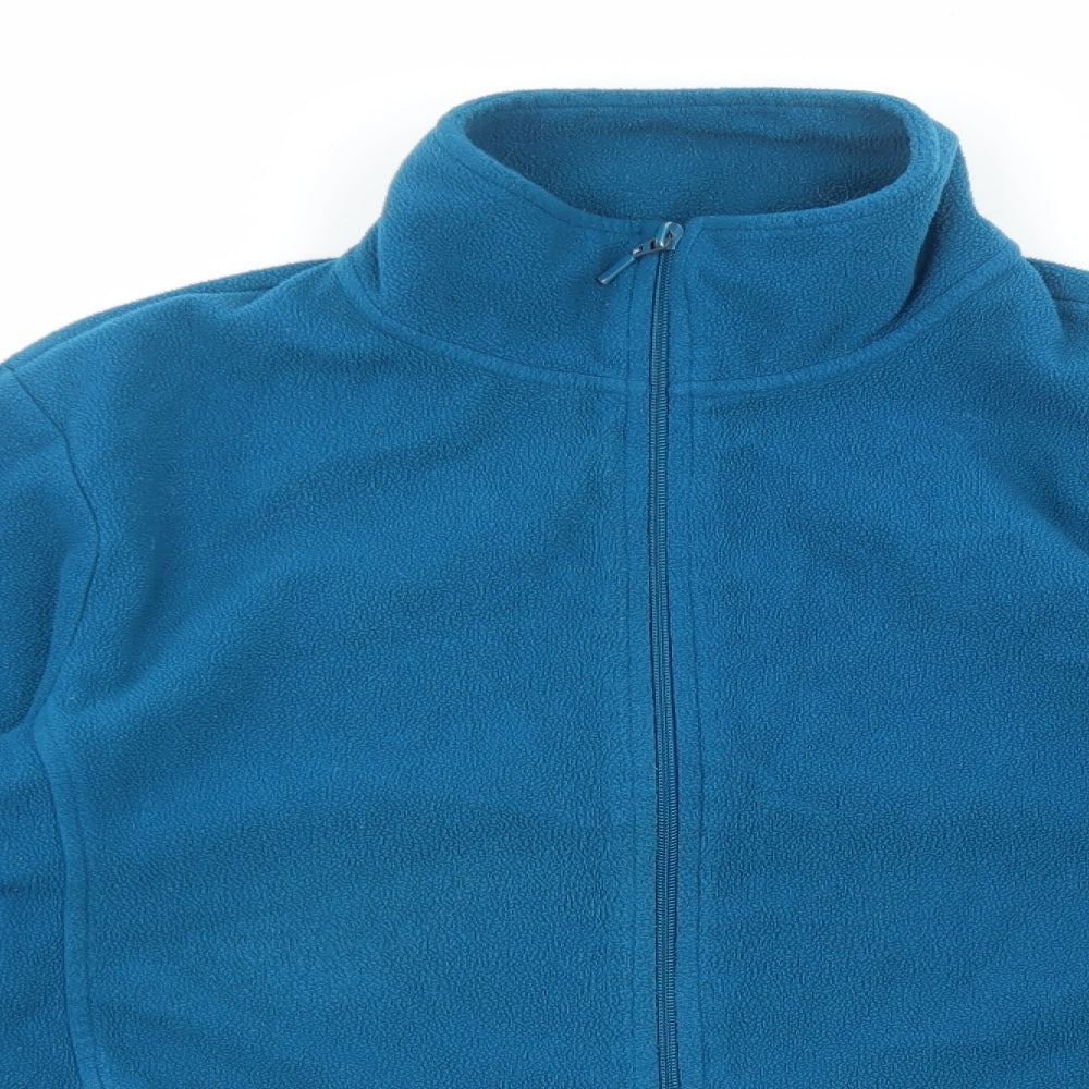 Yessica Womens Blue Jacket Size L Zip