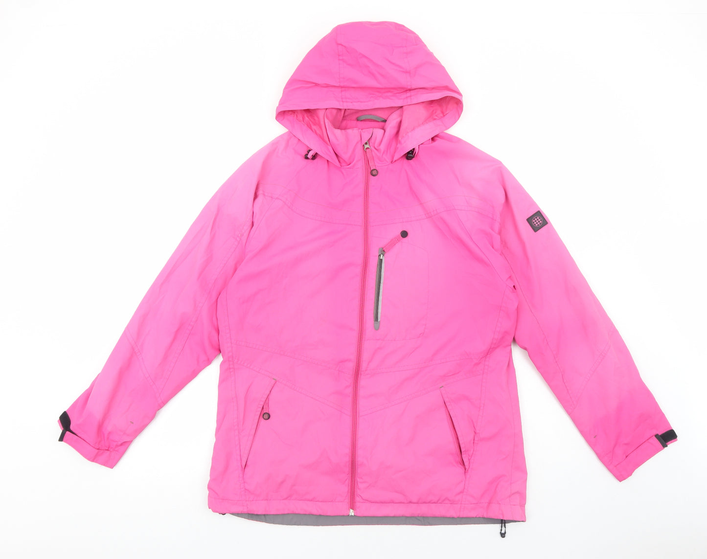 backswing Womens Pink Windbreaker Jacket Size 14 Zip