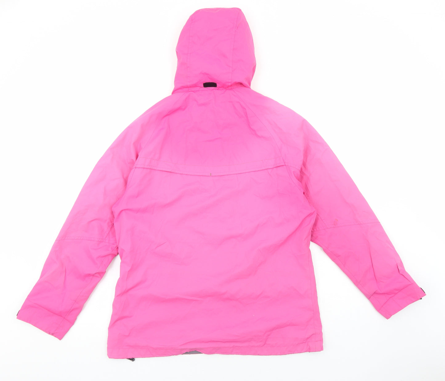 backswing Womens Pink Windbreaker Jacket Size 14 Zip