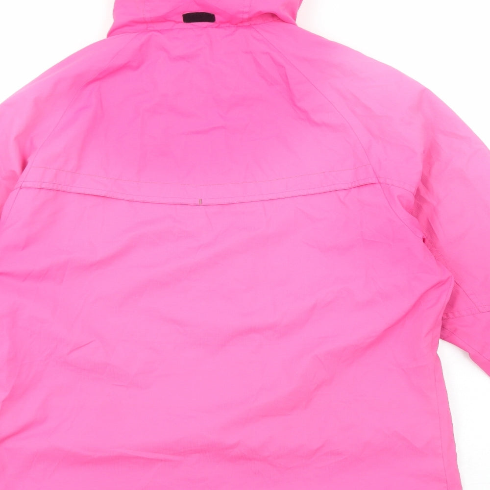 backswing Womens Pink Windbreaker Jacket Size 14 Zip