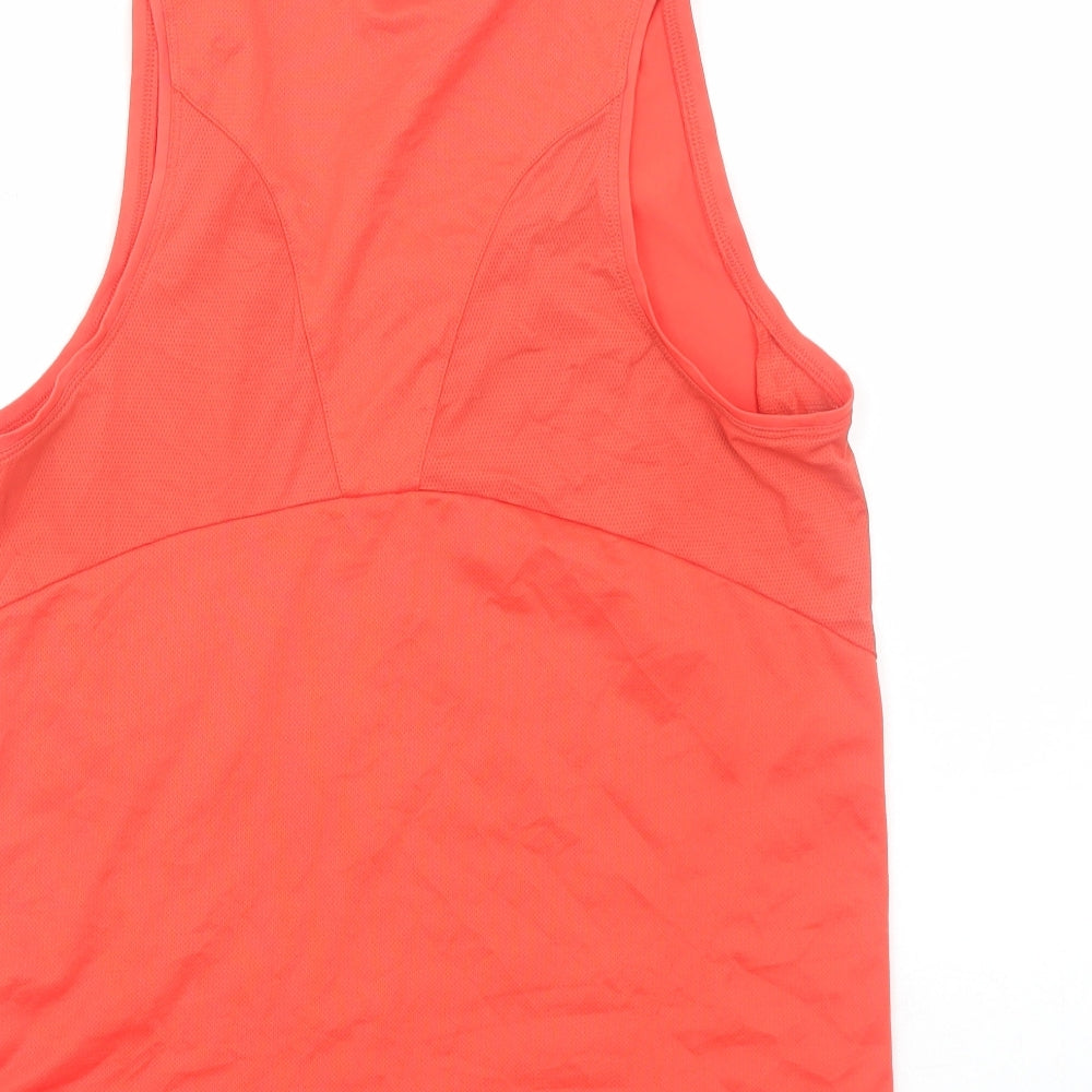 Quechua Womens Red Polyester Basic Tank Size S Scoop Neck Pullover