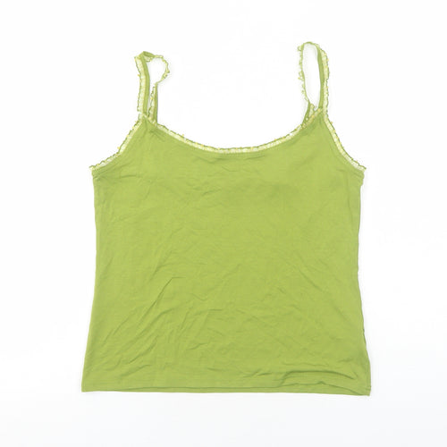 Phase Eight Womens Green Viscose Camisole Tank Size 14 Scoop Neck