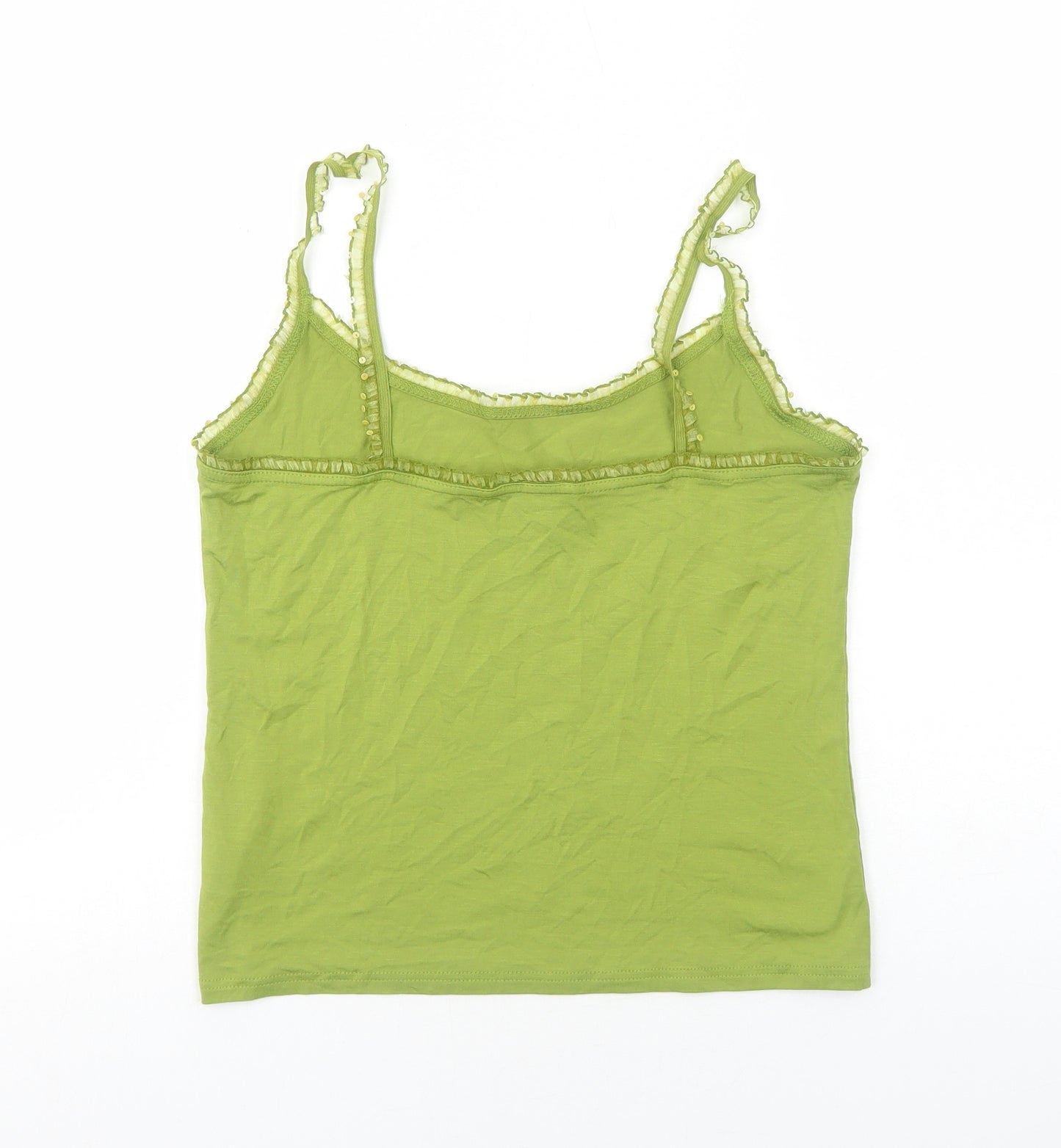 Phase Eight Womens Green Viscose Camisole Tank Size 14 Scoop Neck