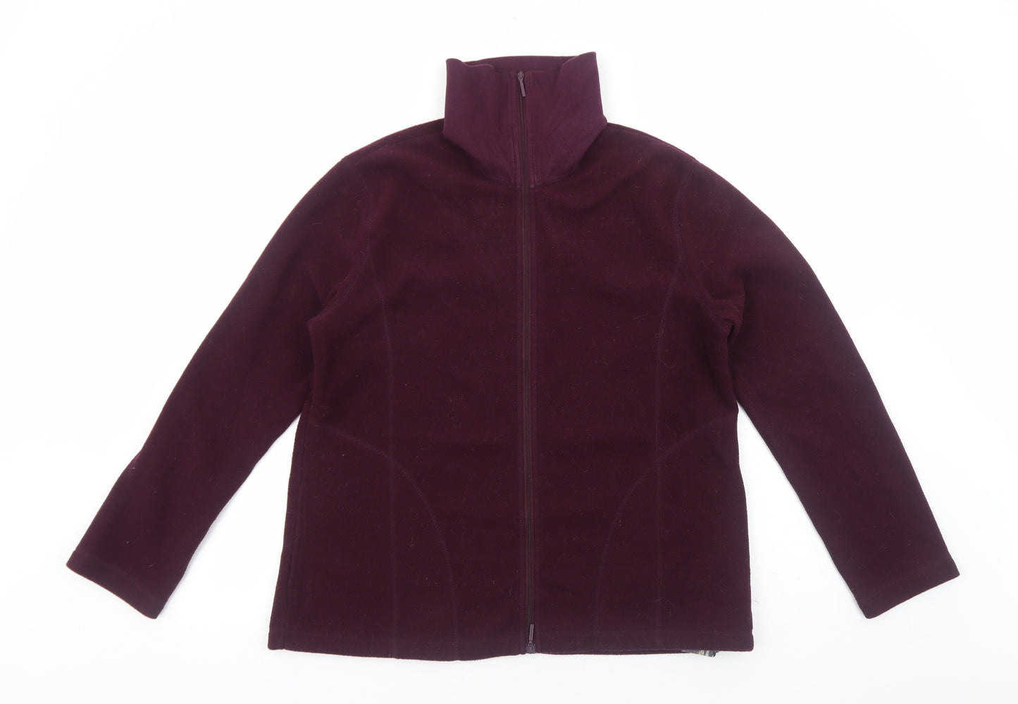 Van Heusen Womens Purple Jacket Size L Zip