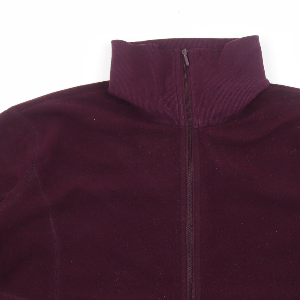 Van Heusen Womens Purple Jacket Size L Zip