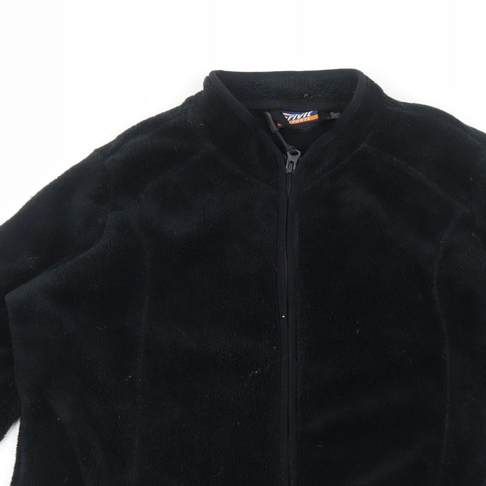 Crivit Womens Black Jacket Size 14 Zip