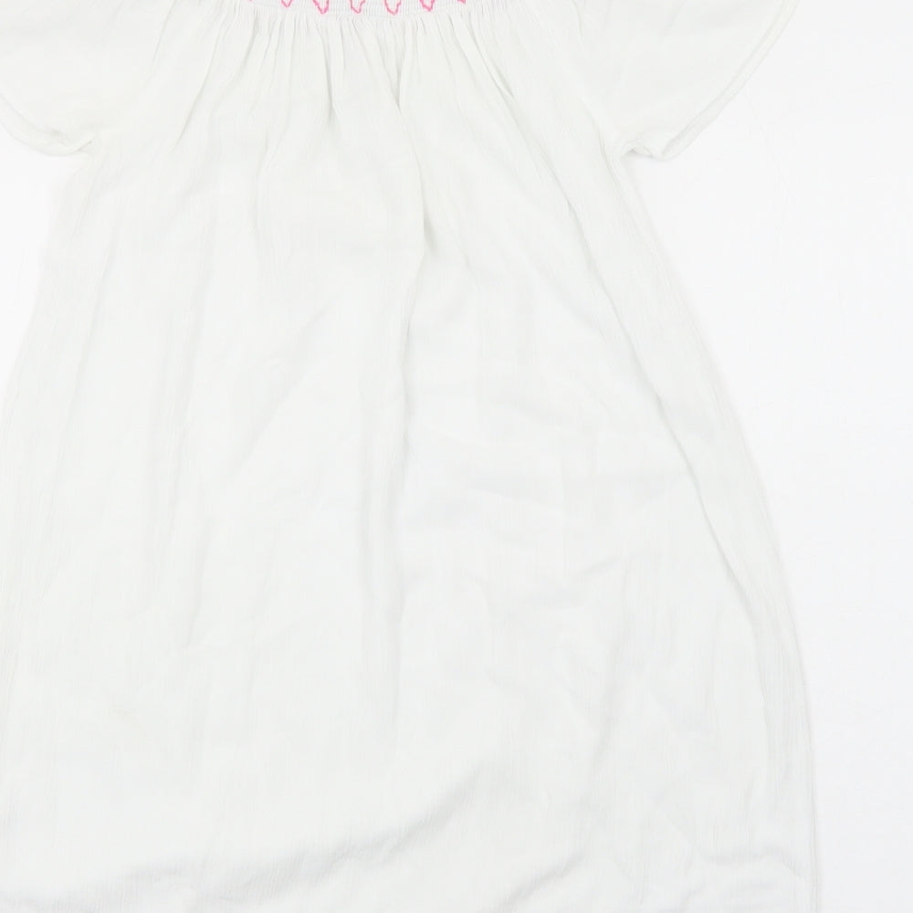 TU Womens White Viscose Shift Size S Off the Shoulder Pullover