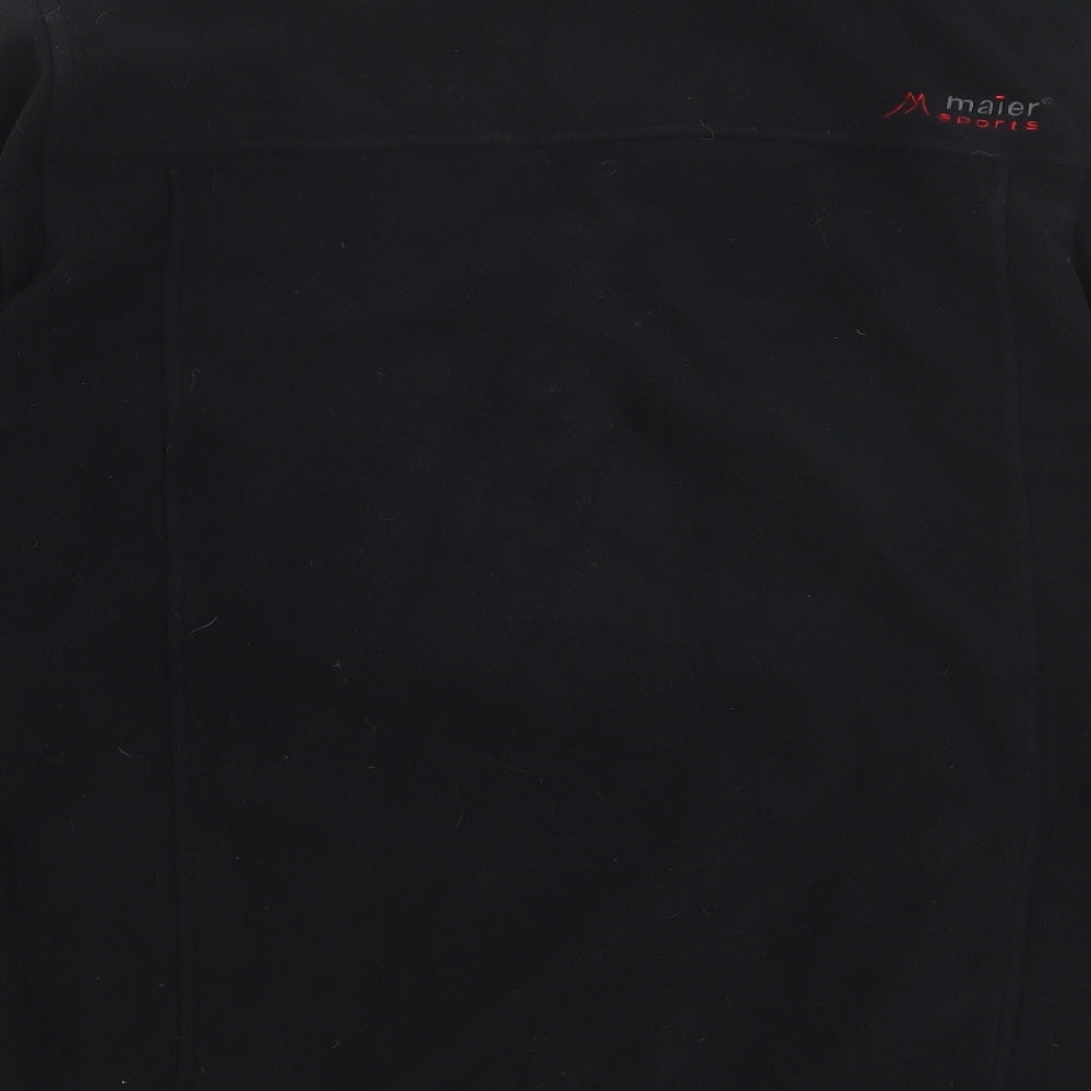 Maier Sports Mens Black Polyester Full Zip Sweatshirt Size L