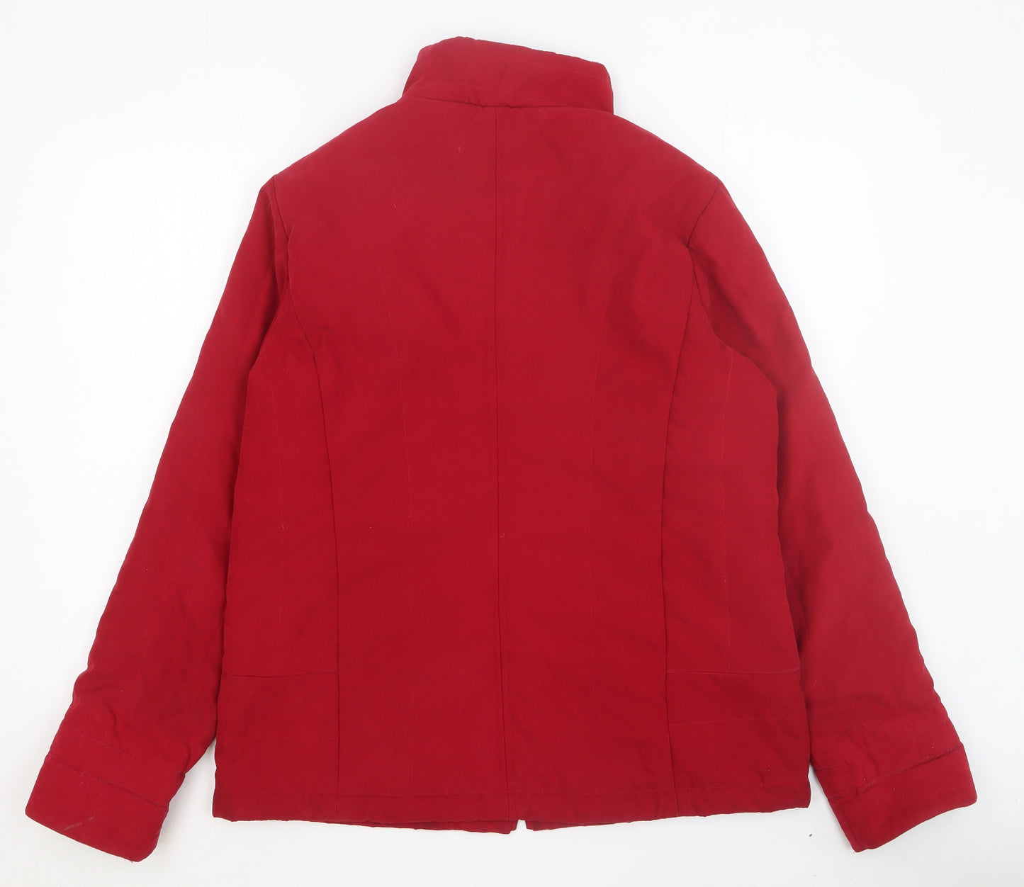 Klass Womens Red Jacket Size 14 Zip