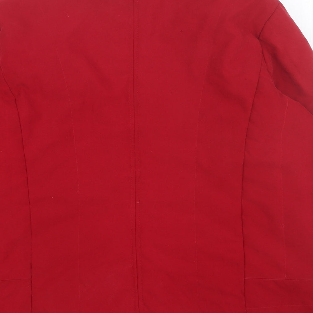 Klass Womens Red Jacket Size 14 Zip