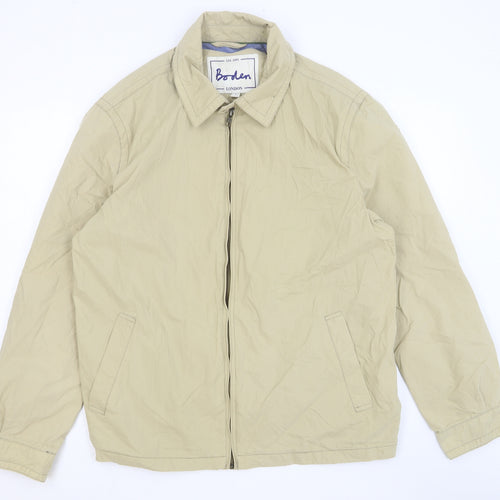 Boden Mens Beige Jacket Size L Zip