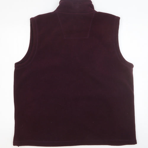 James Pringle Mens Purple Gilet Waistcoat Size M Zip