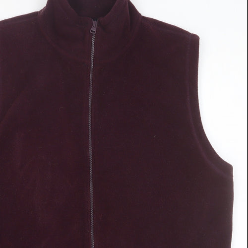 James Pringle Mens Purple Gilet Waistcoat Size M Zip