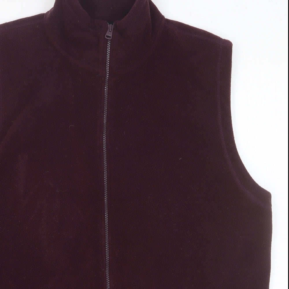 James Pringle Mens Purple Gilet Waistcoat Size M Zip