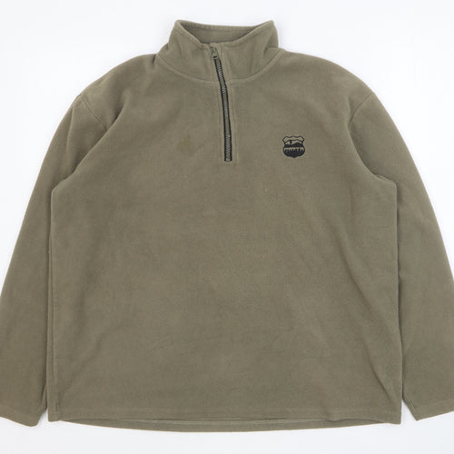 Atlas Mens Brown Polyester Pullover Sweatshirt Size L