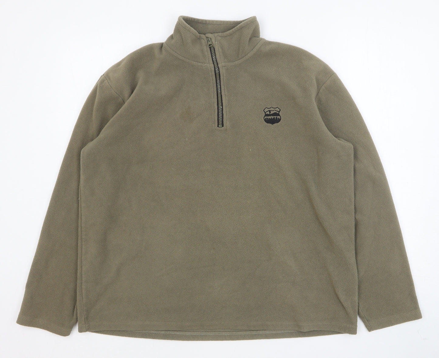 Atlas Mens Brown Polyester Pullover Sweatshirt Size L