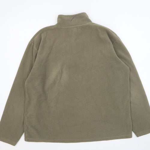 Atlas Mens Brown Polyester Pullover Sweatshirt Size L