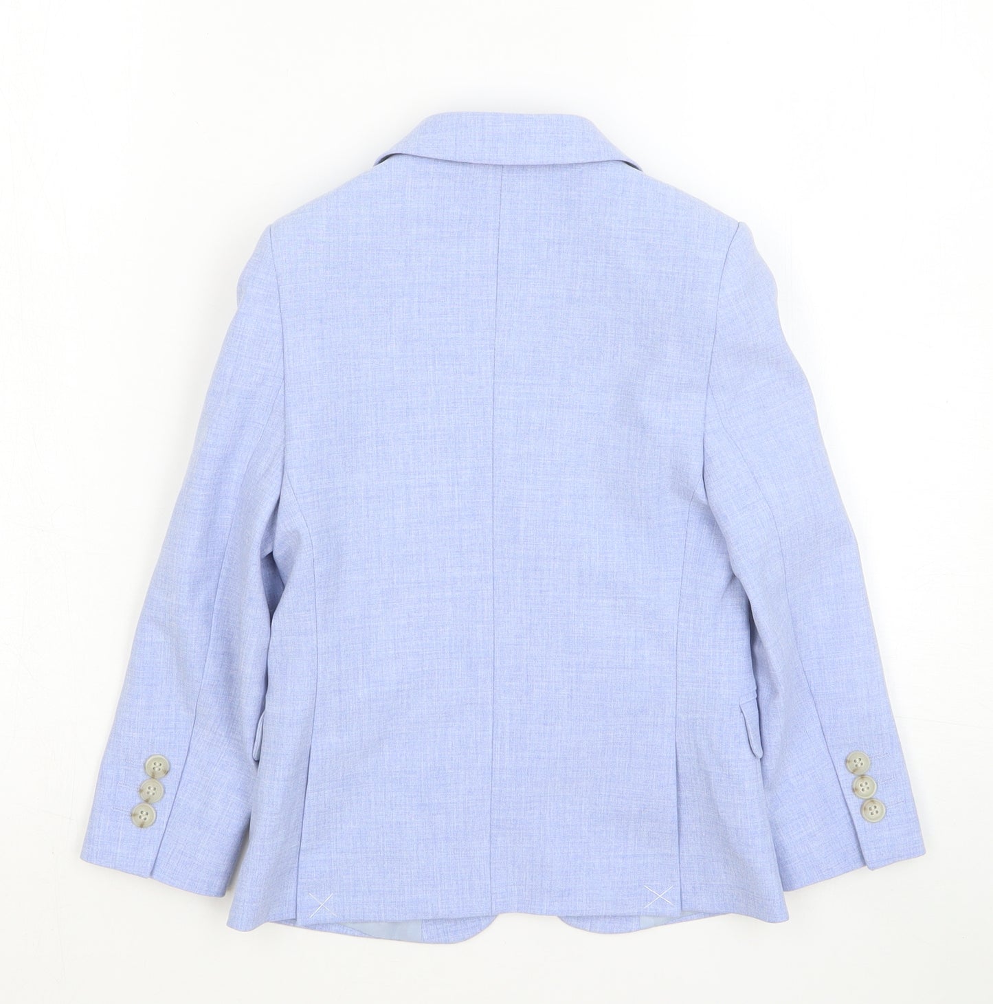 Marks and Spencer Boys Blue Jacket Blazer Size 5-6 Years Button