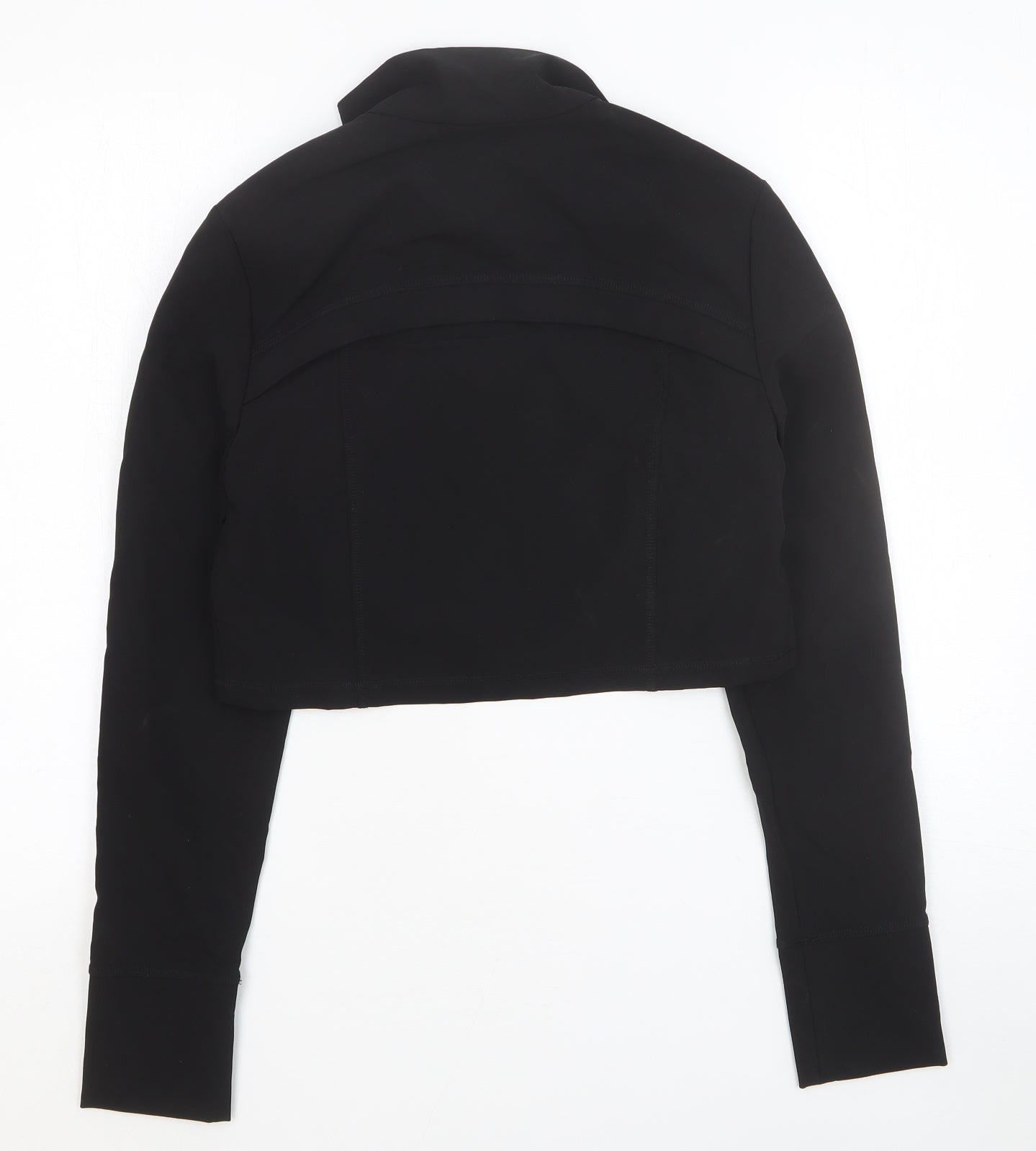 Zara Womens Black Puffer Jacket Coat Size M Zip