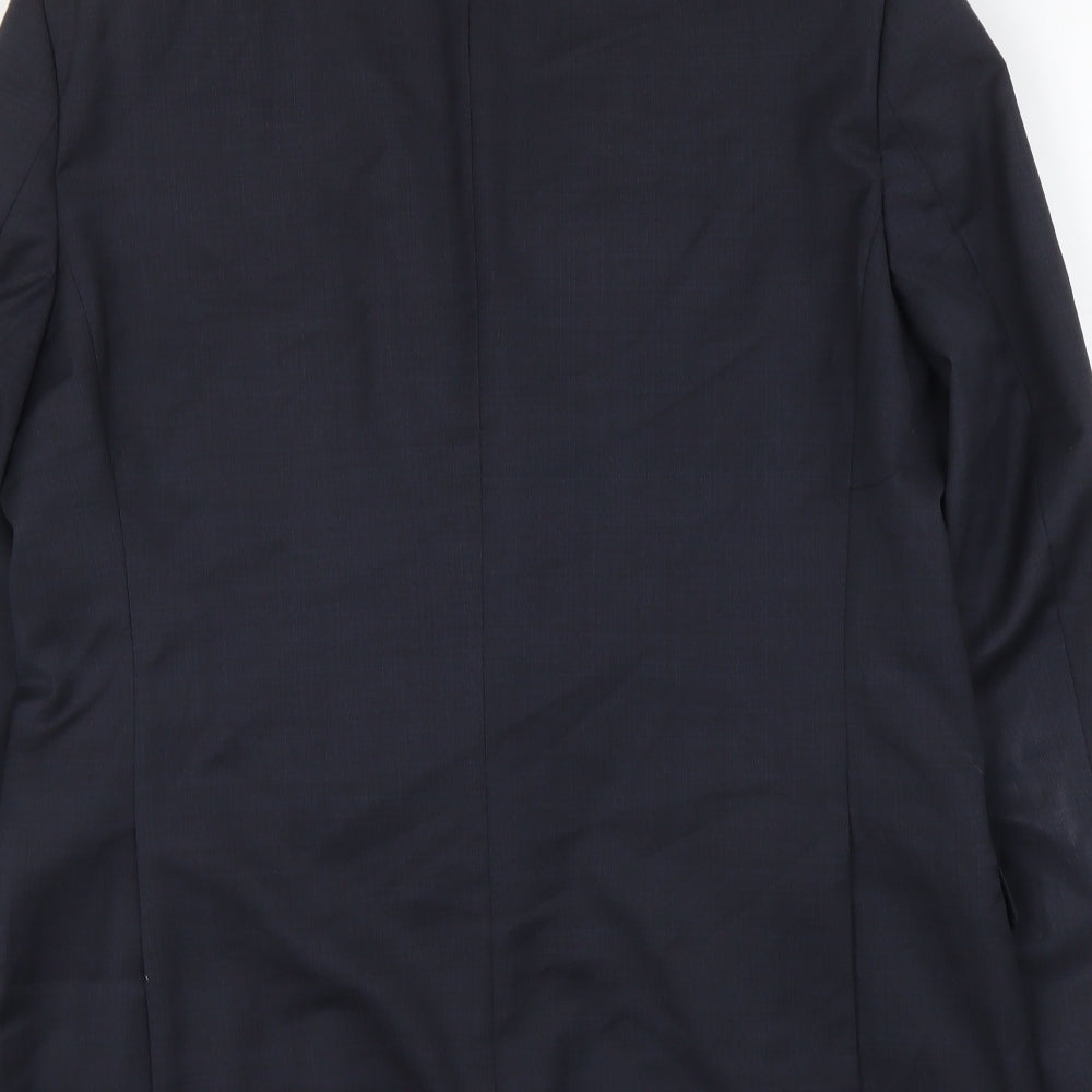 Paul Costelloe Mens Blue Polyester Jacket Suit Jacket Size XL Regular
