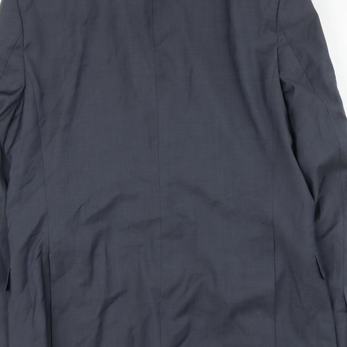 Paul Costelloe Mens Blue Polyester Jacket Suit Jacket Size L Regular