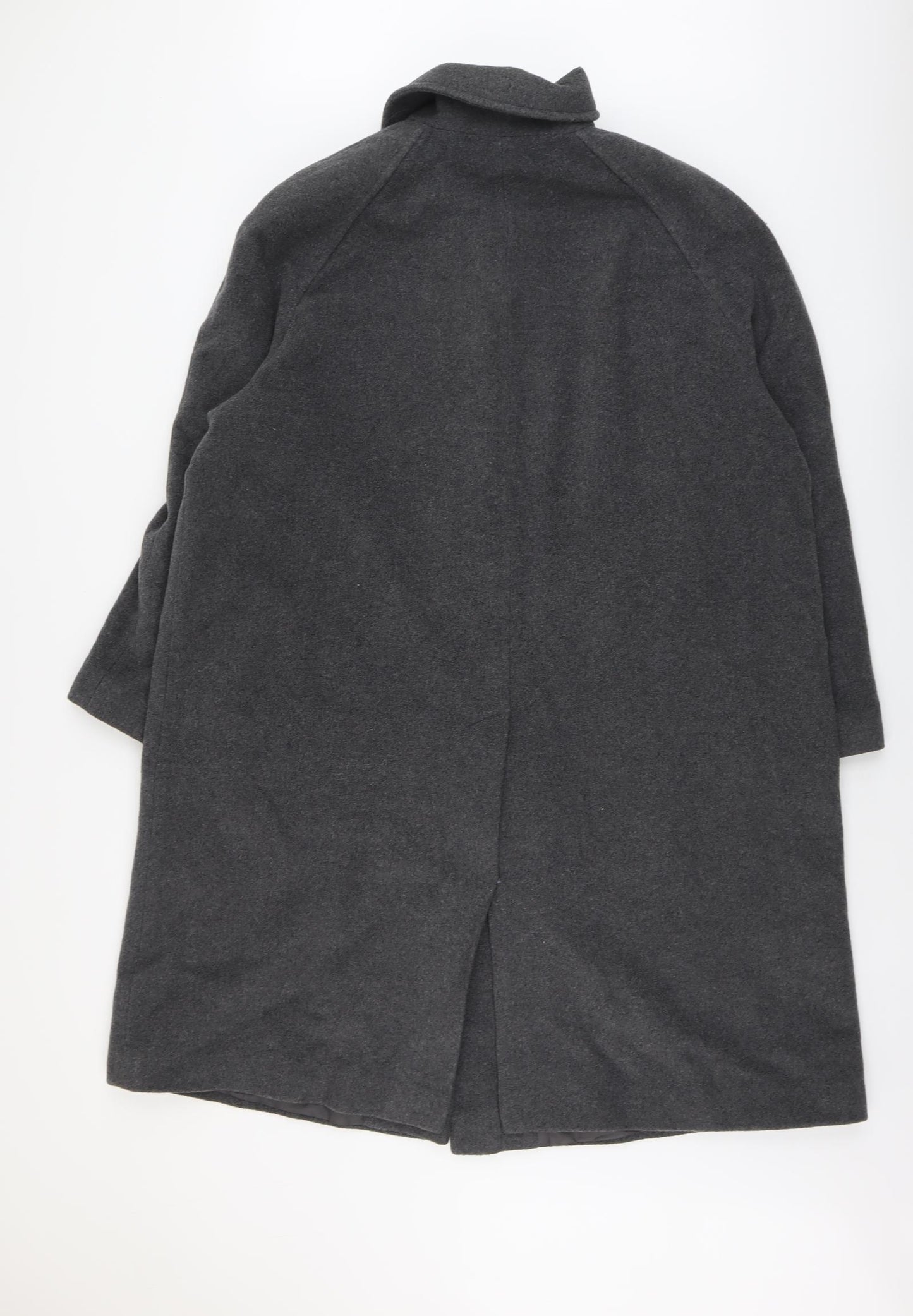 Berkertex Womens Grey Overcoat Coat Size 20 Button