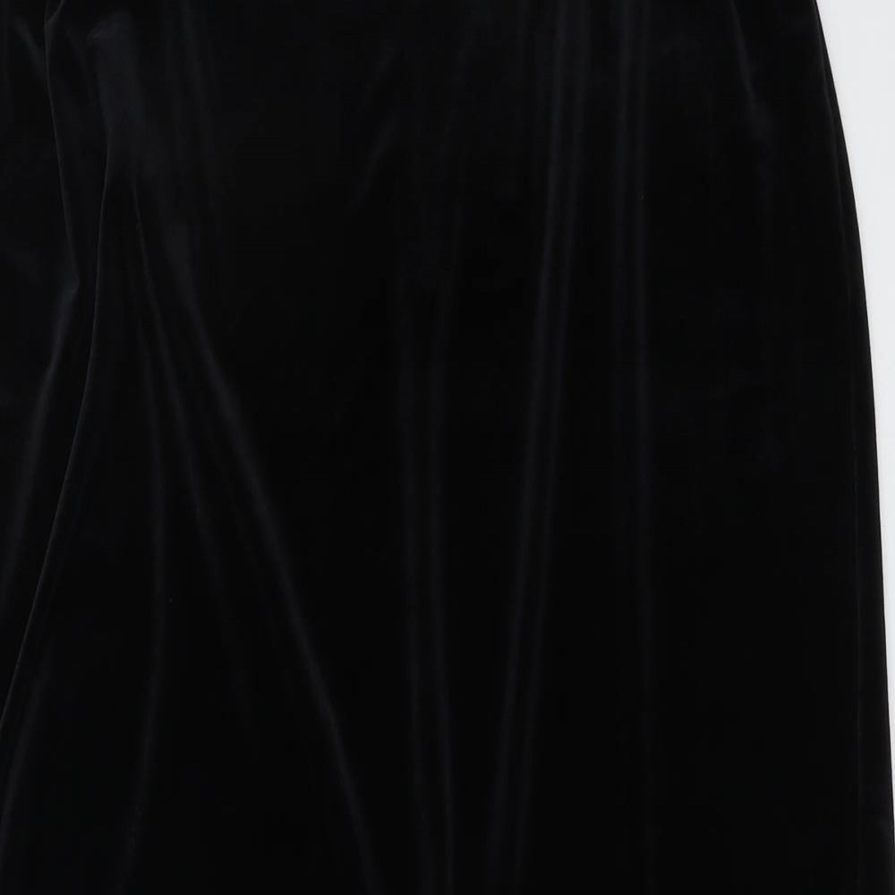 Ann Harvey Womens Black Polyester Straight & Pencil Skirt Size 16
