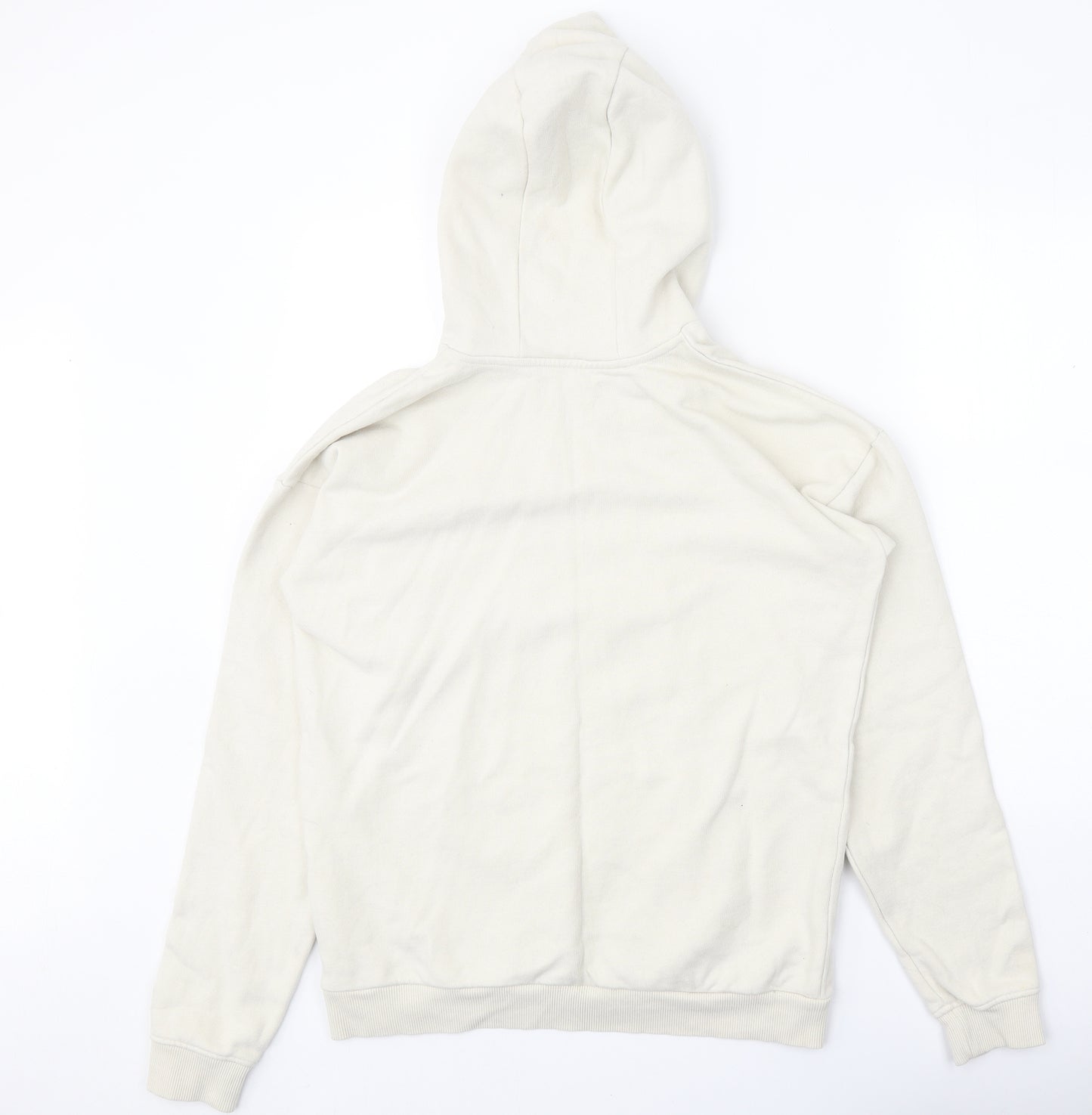 Marks and Spencer Boys Beige Cotton Pullover Hoodie Size 15-16 Years Pullover