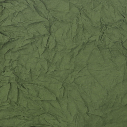 Body Flirt Womens Green Viscose Basic Blouse Size 10 V-Neck - Tie Front