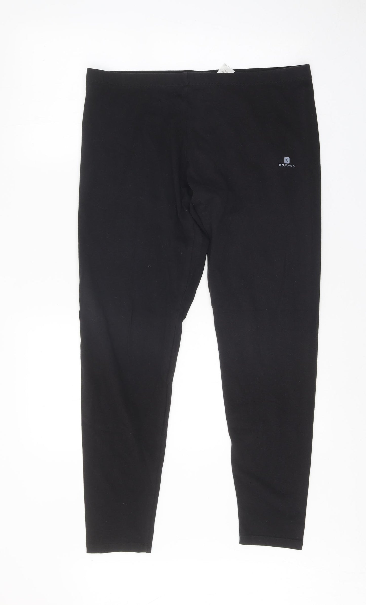 DOMYOS Womens Black Cotton Jogger Leggings Size 20