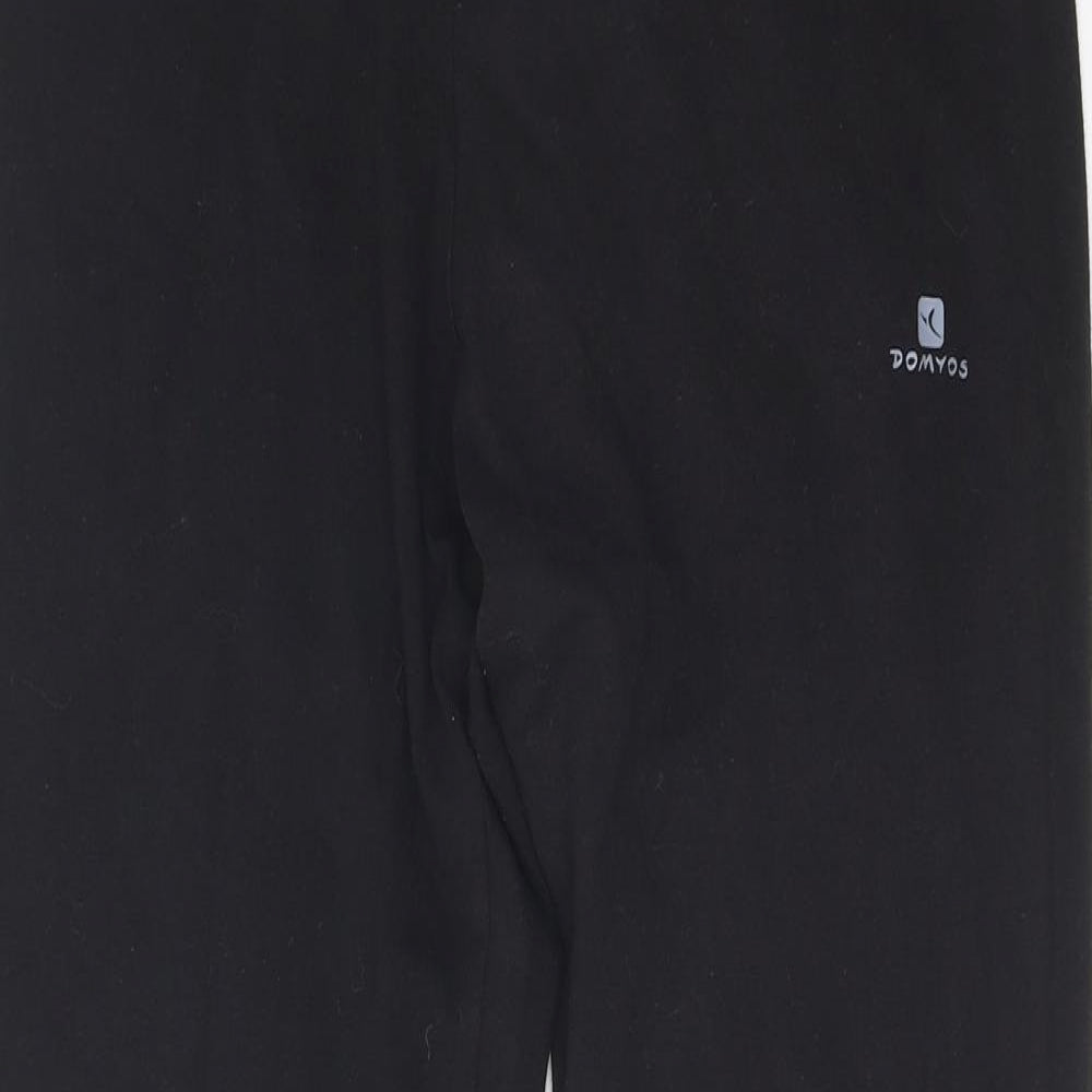 DOMYOS Womens Black Cotton Jogger Leggings Size 20