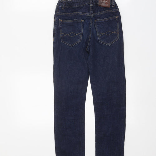 Zara Boys Blue Cotton Straight Jeans Size 9 Months Regular Zip