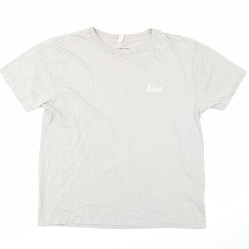 Preworn Mens Gold Cotton T-Shirt Size S Round Neck