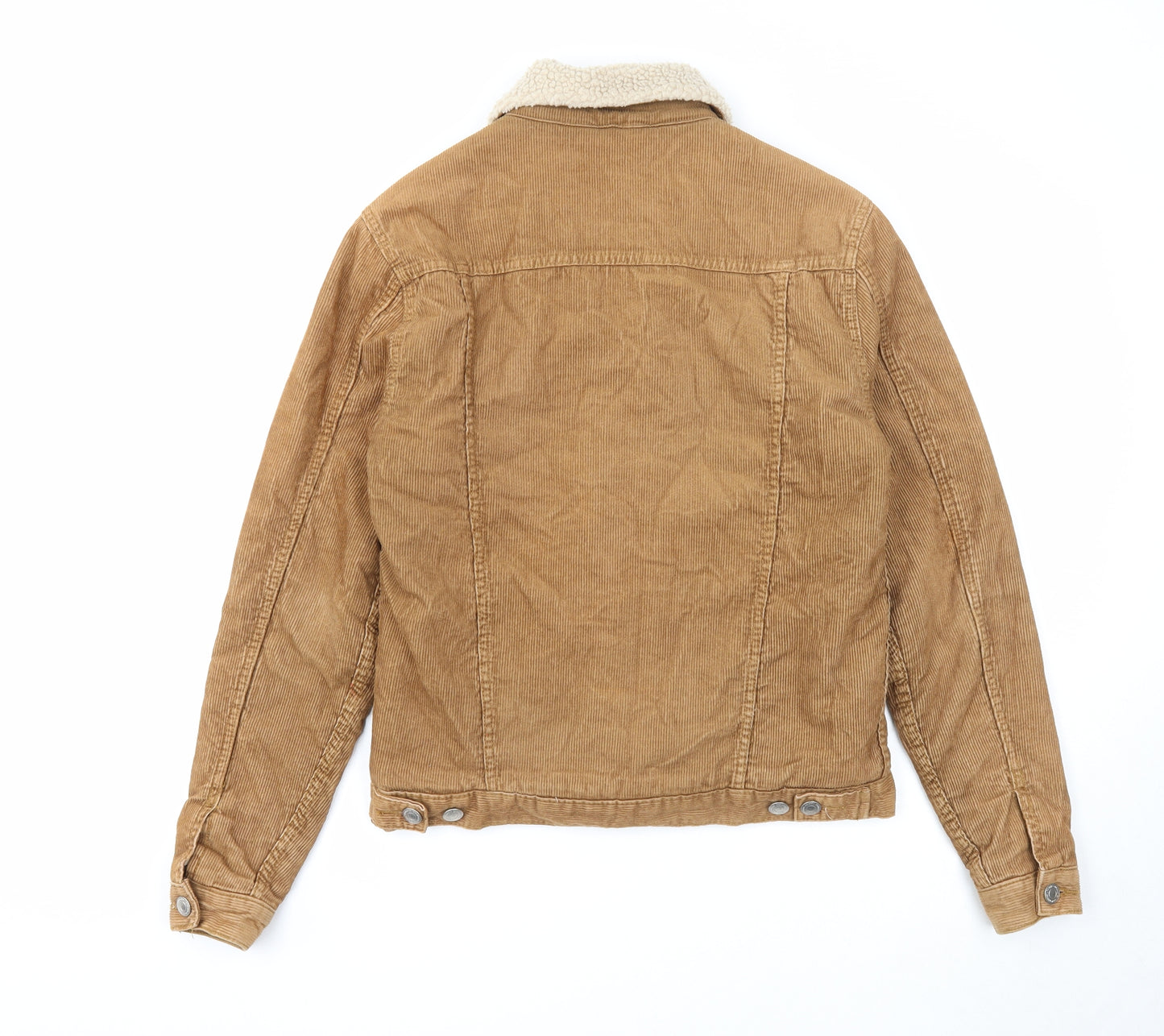New Look Mens Brown Jacket Size S Button