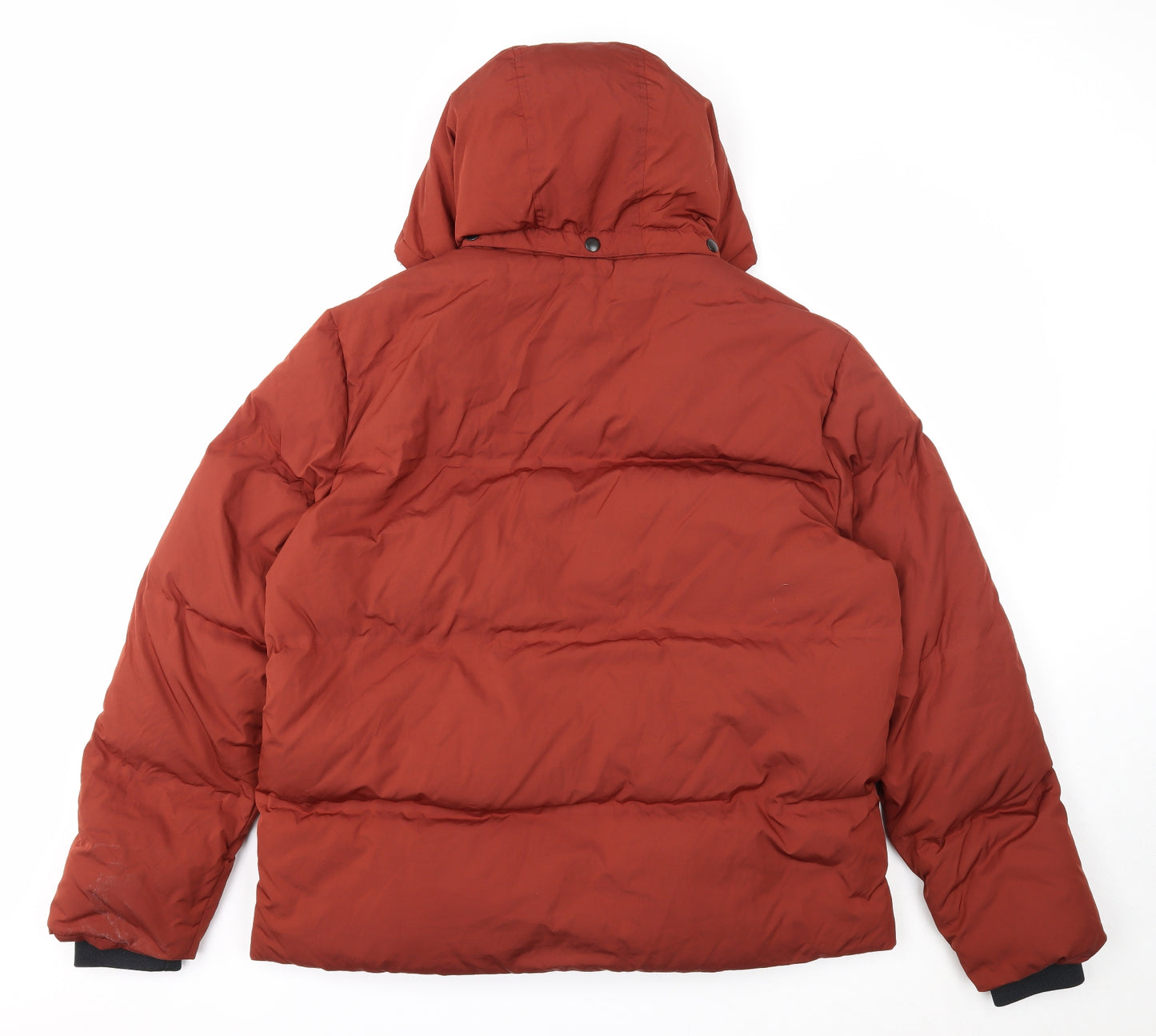 Marks and Spencer Mens Brown Quilted Coat Size XL Zip