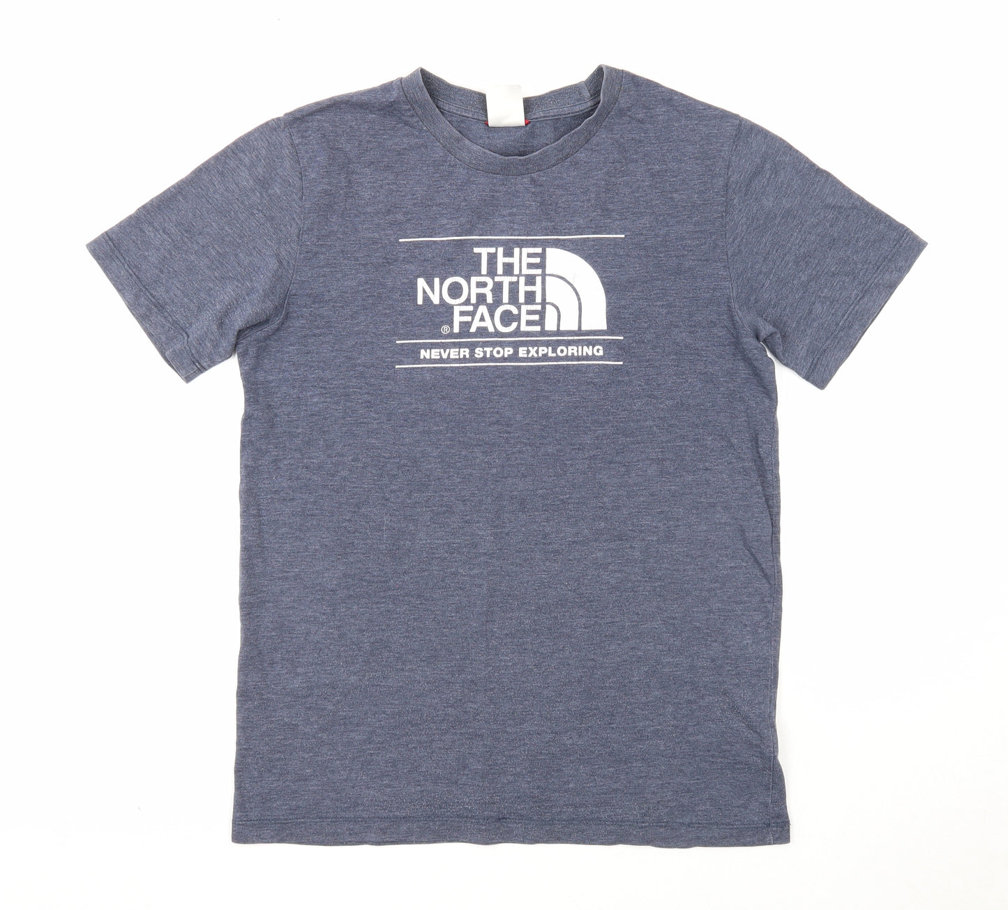 The North Face Boys Blue Cotton Basic T-Shirt Size XL Round Neck Pullover