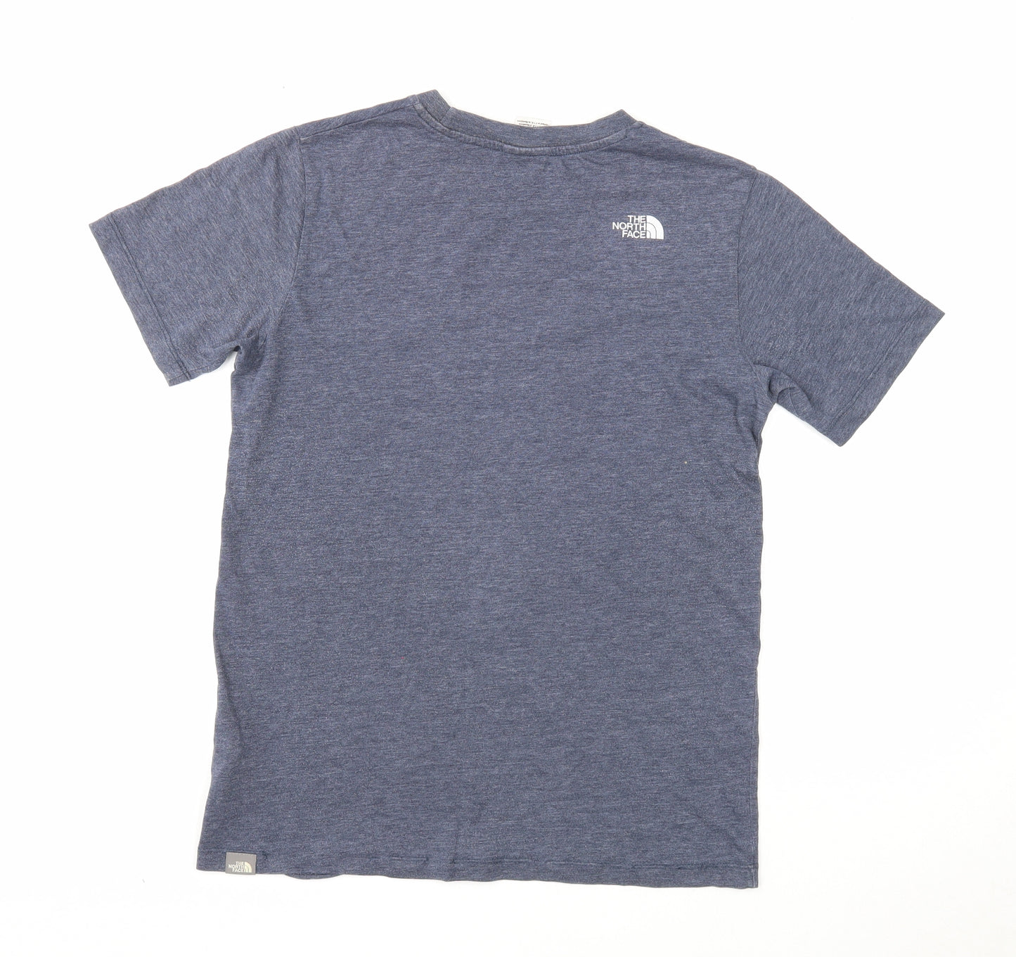 The North Face Boys Blue Cotton Basic T-Shirt Size XL Round Neck Pullover