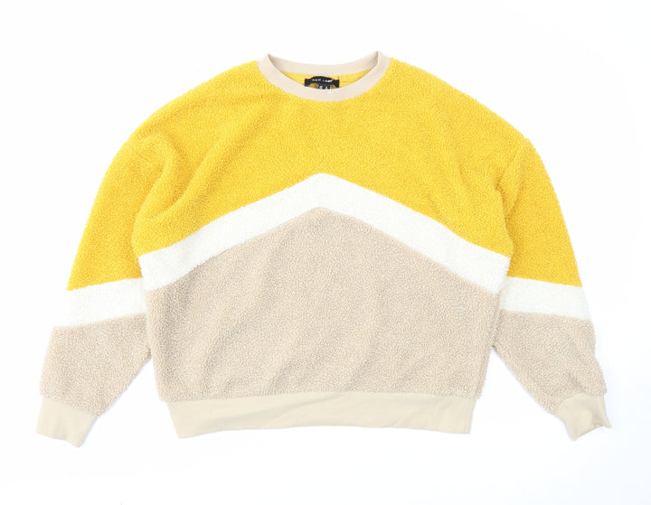 New Look Womens Beige Round Neck Polyester Pullover Jumper Size 8
