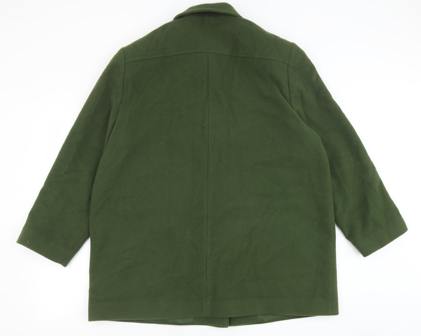 Eastex Womens Green Pea Coat Jacket Size 16 Button