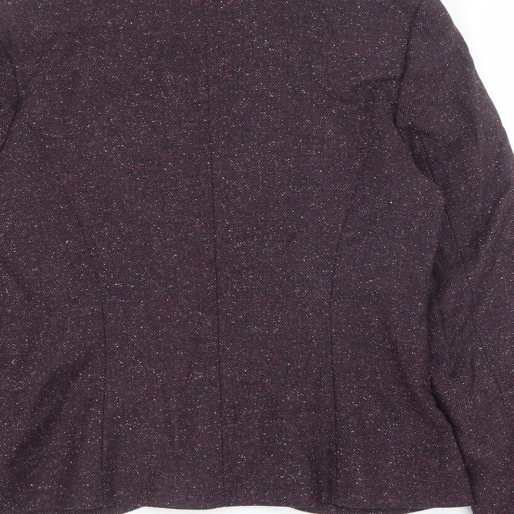 Kaliko Womens Purple Jacket Size 12 Button