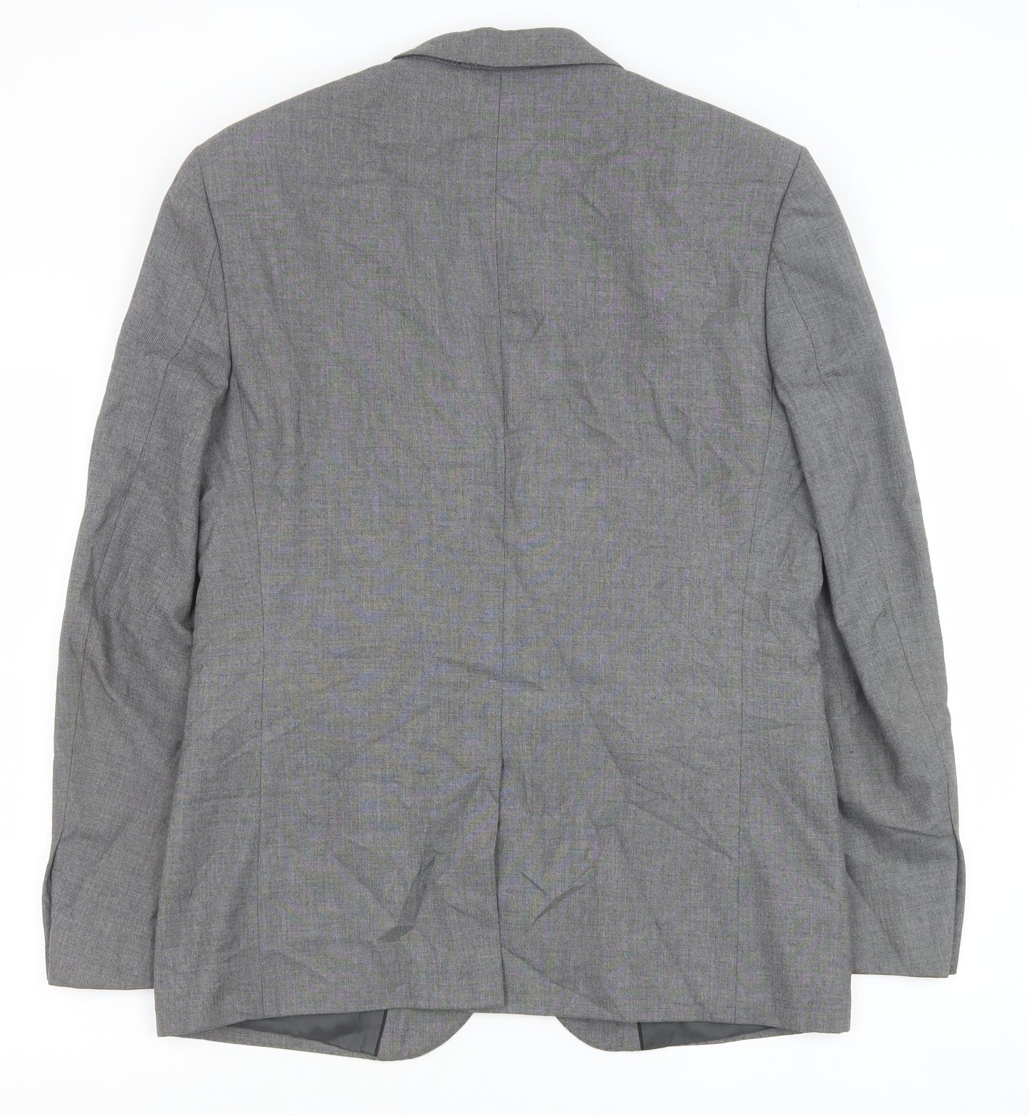 Marks and Spencer Mens Grey Polyester Jacket Suit Jacket Size 40 Regular