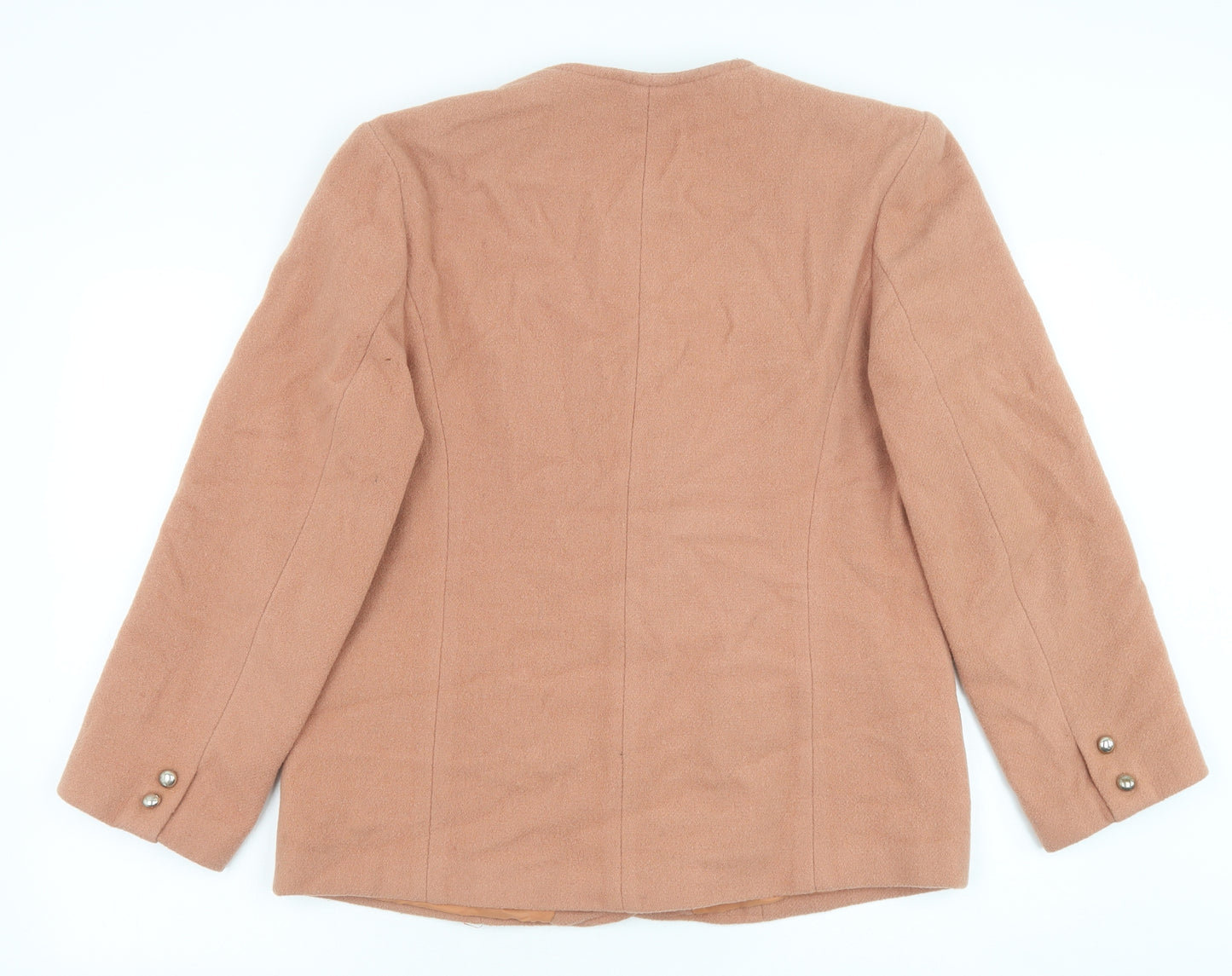 Michelle Roberts Womens Pink Jacket Size 14 Button