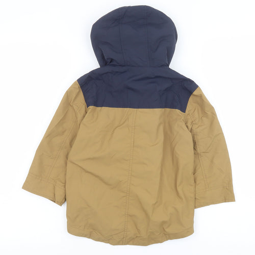 George Boys Brown Jacket Size 2-3 Years Zip