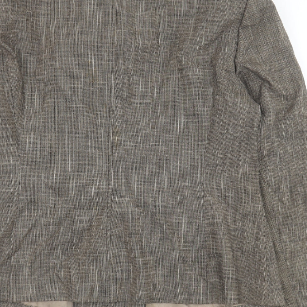 NEXT Womens Grey Jacket Size 16 Button