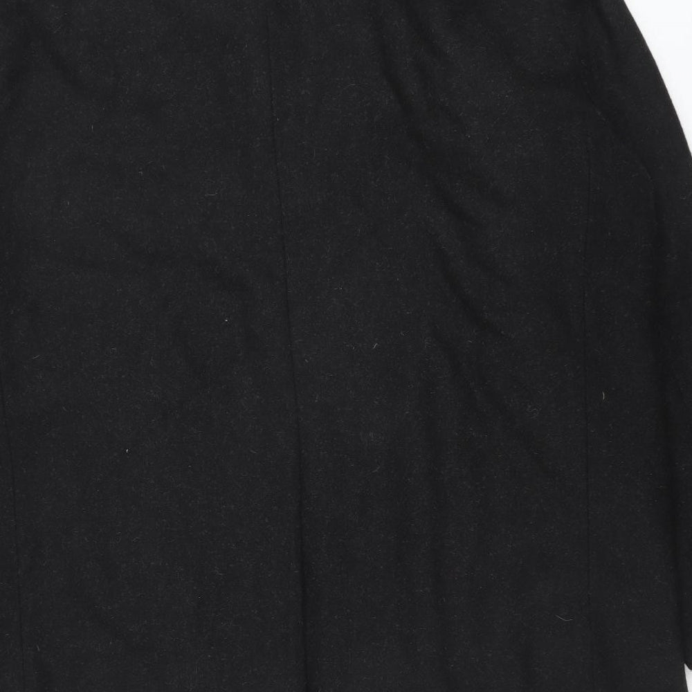 North 56-4 Mens Black Overcoat Coat Size 3XL Button