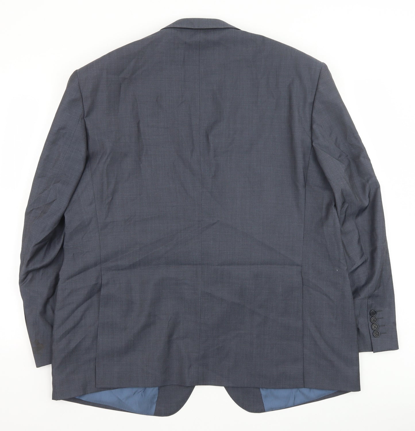 Marks and Spencer Mens Blue Wool Jacket Suit Jacket Size 48 Regular