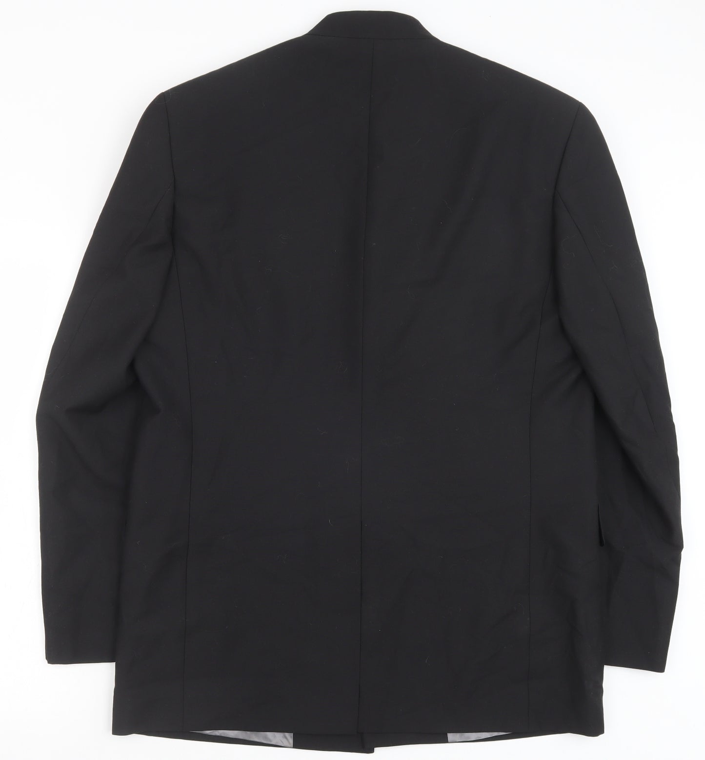Armando Mens Black Polyester Jacket Blazer Size 42 Regular